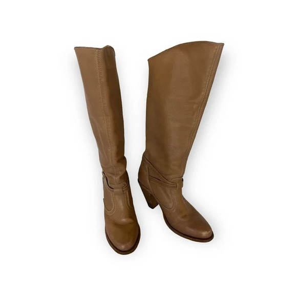 Vintage 70s Boho Boots Taupe‎ 6.5 - Picture 3 of 5